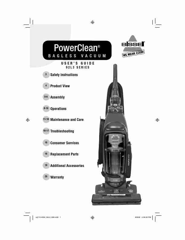 Bissell Vacuum Cleaner 92L3-page_pdf